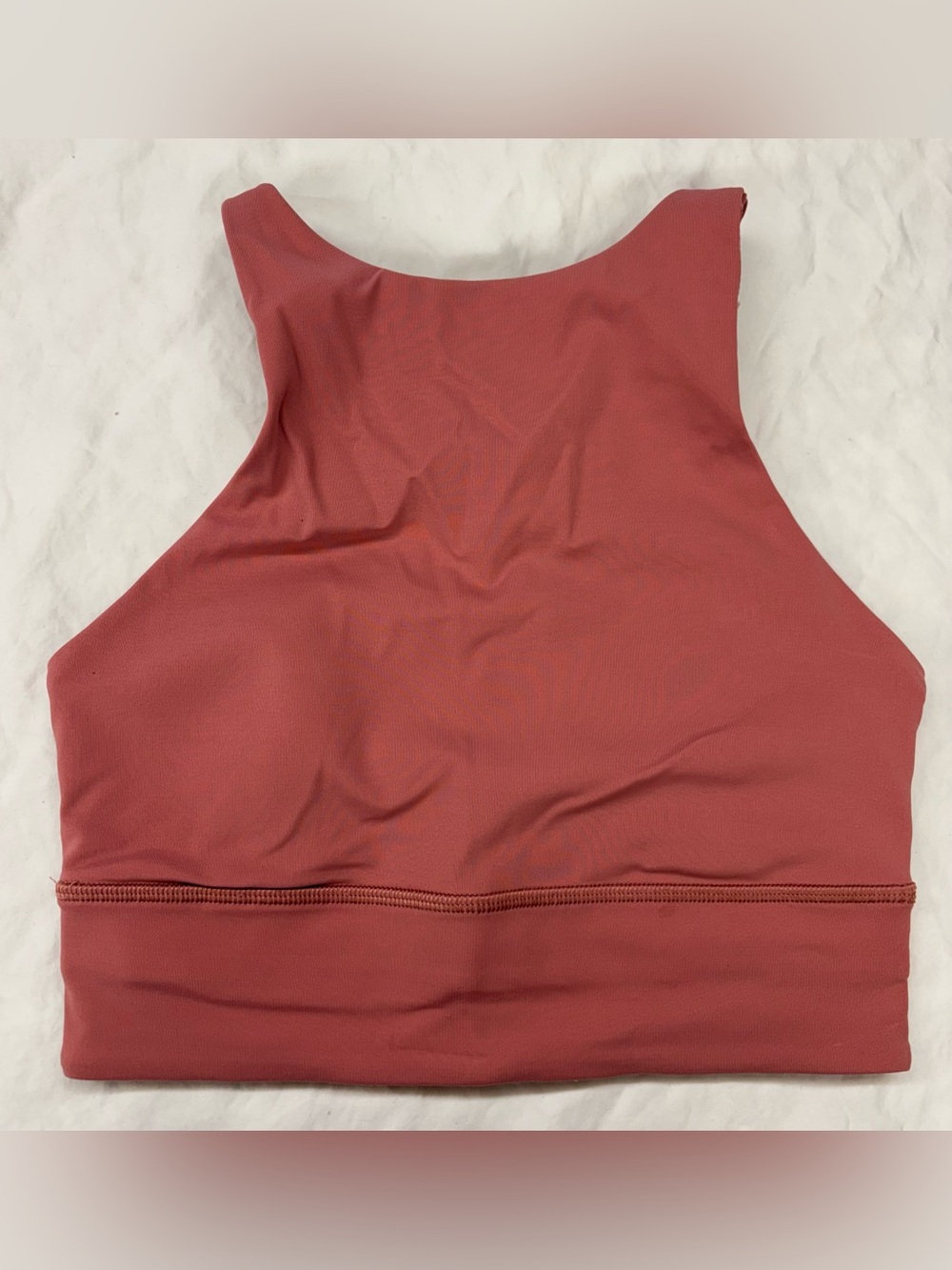 Lululemon Energy Bra High Neck Long Line Tough Brier Rose Size 4